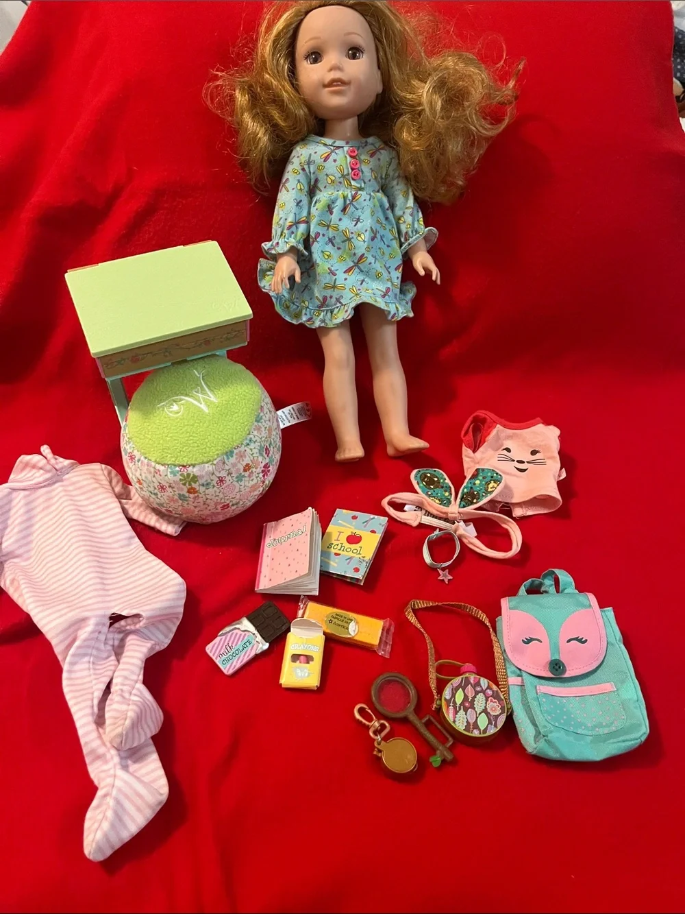 WellieWishers doll and accessories